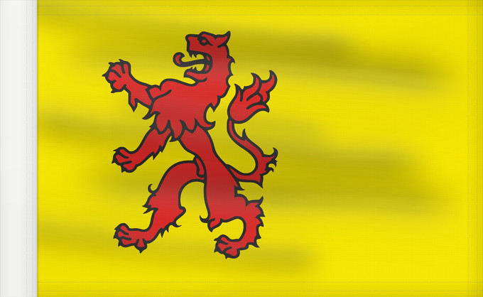 Drapeau, avec guindant renforcé : Zuid-Holland	South Holland	Olanda Meridionale	Province nl Zuid-Holland