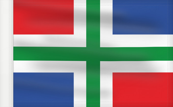 Bandera, con lado del asta reforzado: Groningen