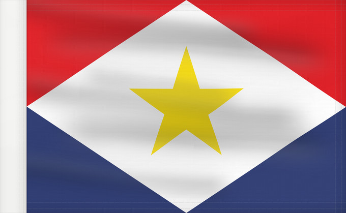 Drapeau, avec guindant renforcé : Saba