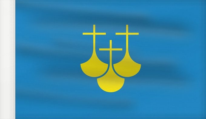 Flag, with reinforced hoist: Møre og Romsdal Møre og Romsdal County, Norway comté de Møre og Romsdal More og Romsdal