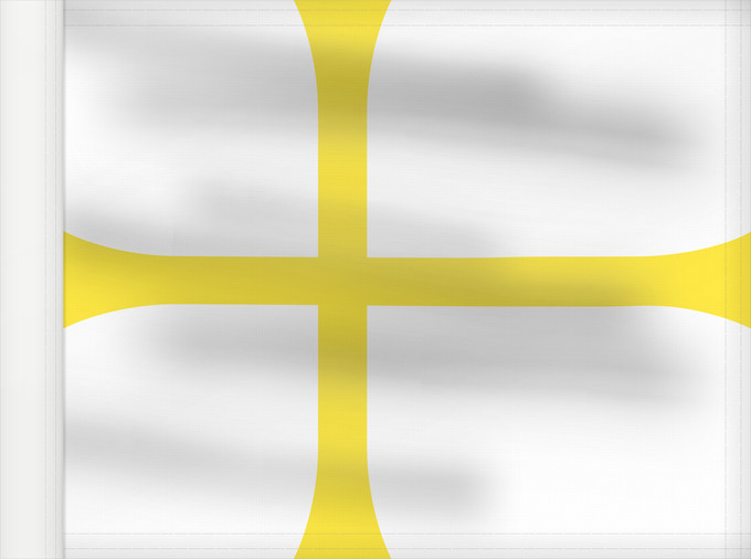 Flag, with reinforced hoist: Nord-Trøndelag Nord-Trøndelag County, Norway comté de Nord-Trøndelag