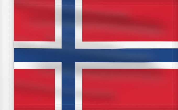 Drapeau, avec guindant renforcé : Norway	Norvège	Noruega	Norwegen	Norvegia	Noorwegen	Norwegii	علم النرويج	Сцяг Нарвегіі	Banniel Norvegia	Norska	Norwy	Norges	Norvegio	Norjan	Noregs	Norveške	Norski fáninn	노르웨이의 국기	Norvegiae	Norges flagg	Det norske flagget	Þjóðfáni Noregs	Norgga leavga	Прапо