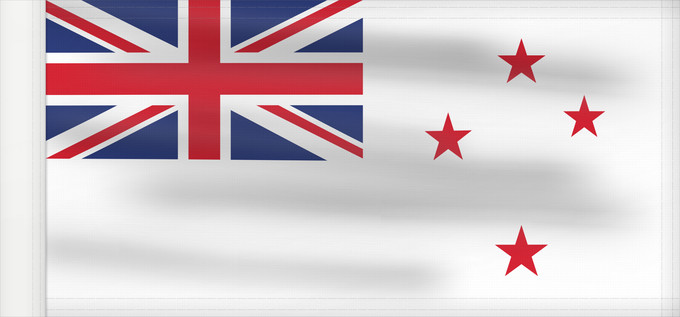 Drapeau, avec guindant renforcé : Naval Ensign of New Zealand