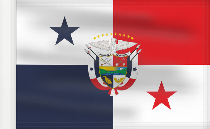 Bandera, con lado del asta reforzado: Presidential Flag of Panama	Presidencial de Panamá