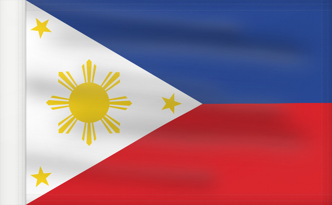 Drapeau, avec guindant renforcé : Philippines	The national flag of the Philippines	Filipinas	Philippinen	Filippine	Filipijnen	علم فلبين	An nasyunal na bandera kan Filipinas	ফিলিপাইনের জাতীয় পতাকা	Ang nasodnong bandera sa Pilipinas	La nacia flago de la Filipinoj	Wagayway ti Filipinas	フィリピ