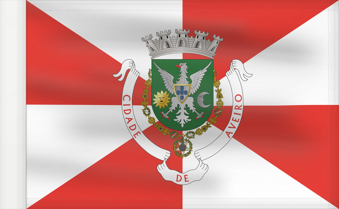 Flag, with reinforced hoist: Aveiro