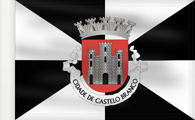 Flag, with reinforced hoist: Castelo Branco