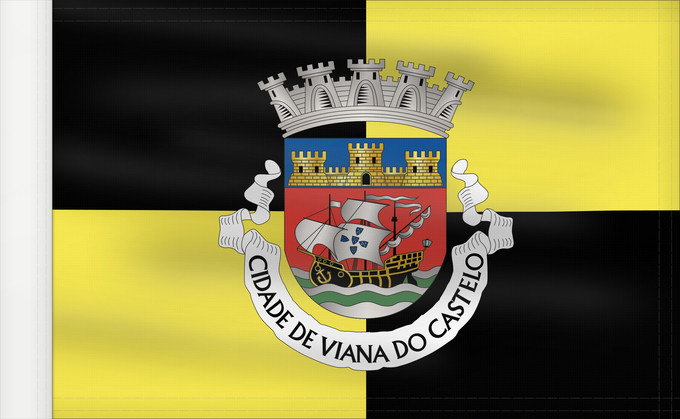 Flag, with reinforced hoist: Viana do Castelo