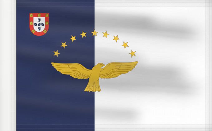 Drapeau, avec guindant renforcé : Azores Azores flag Açores Azoren Azzorre Dos Açores