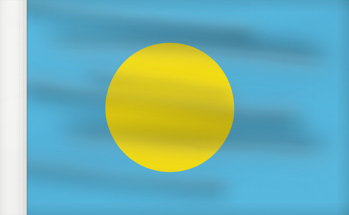 Bandera, con lado del asta reforzado: Palau	Palau, made by User Gabbe	 Palaos	Palaos	パラオの国旗	Palaua	​帕勞國旗