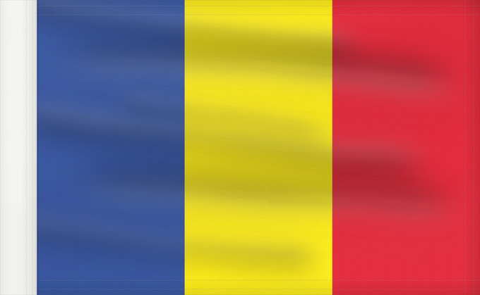 Flagge, mit verstärktem Besatzband: Romania  as seen	The national flag of Romania 1867-1947 and 1989-present