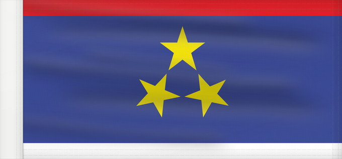 Drapeau, avec guindant renforcé : Vojvodina Voïvodine Voivodina Wojwodina Застава Војводине Vojvodine A Vajdaság Voivodinei Vojvodiny