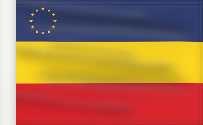 Drapeau, avec guindant renforcé : Romanian minority in Serbia Minorité roumaine en Serbie Minoría rumana en Serbia Rumänische Minderheit in Serbien Minoranza rumena in Serbia Serbia rumeenlaste lipp Rumunjske nacionalne manjine u Srbiji Флаг румын в Сербии