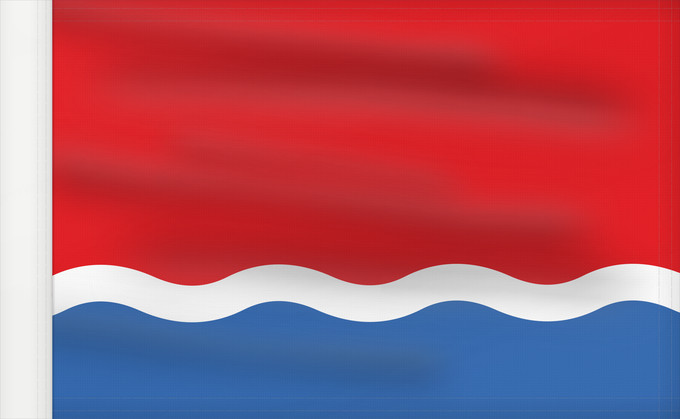 Drapeau, avec guindant renforcé : Amur Oblast Oblast d'Amour Óblast de Amur Oblast Amur Флаг Амурской области