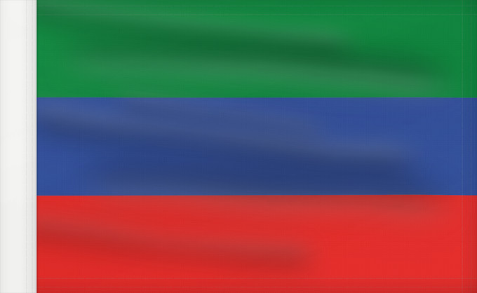 Drapeau, avec guindant renforcé : FlagofDaghestan Dagestan République du Daguestan República de Daguestán Republik Dagestan Repubblica del Daghestan