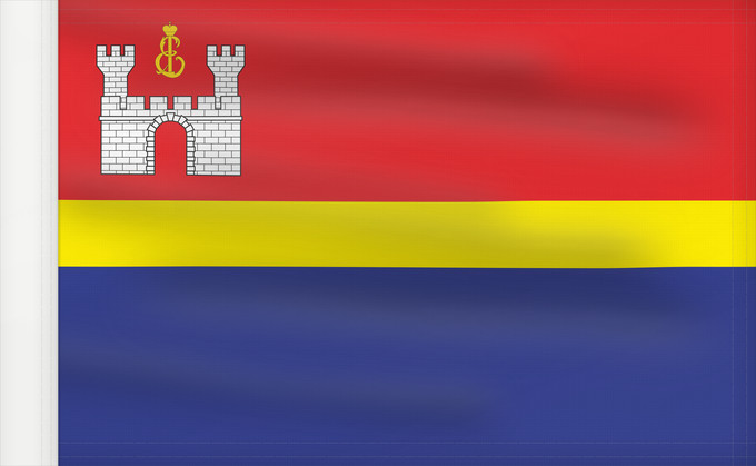 Drapeau, avec guindant renforcé : Kaliningrad Oblast	Modern  2006  flag of Kaliningrad Oblast	Oblast de Kaliningrad	Óblast de Kaliningrado 	Oblast Kaliningrad	Современный  2006  флаг Калининградской области
