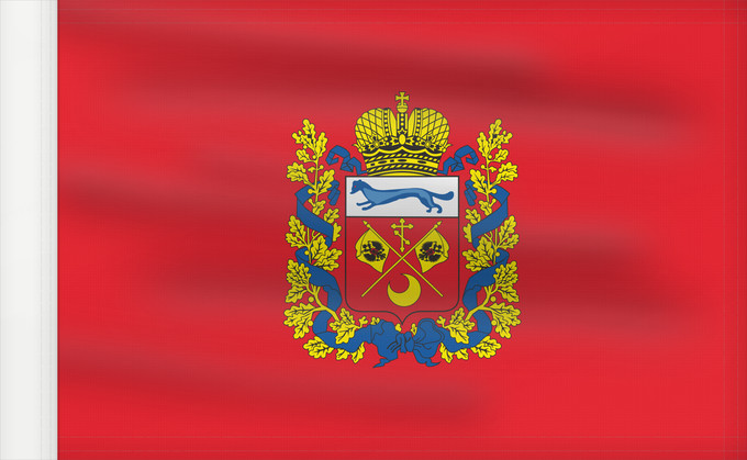 Bandera, con lado del asta reforzado: Orenburg Oblast	Orenburg Oblast 	Oblast d'Orenbourg	Óblast de Oremburgo	Oblast Orenburg