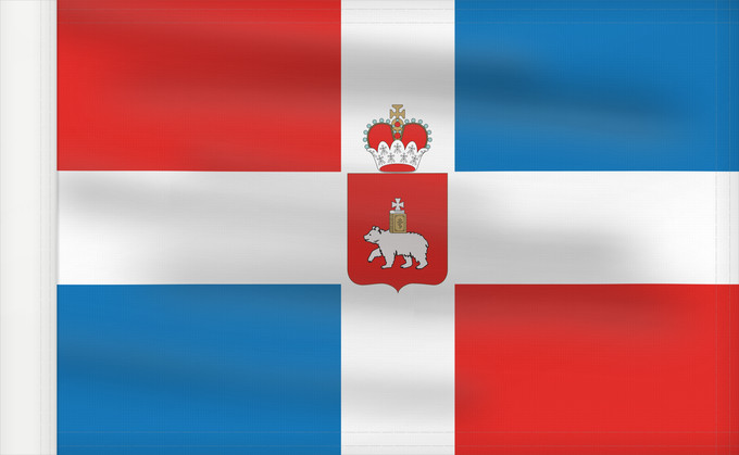 Drapeau, avec guindant renforcé : Perm Krai	Perm Krai 	Kraï de Perm	Krai de Perm	Perm krai