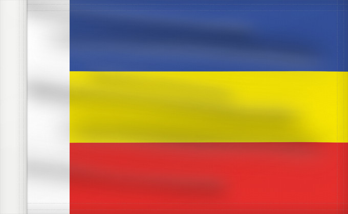 Bandera, con lado del asta reforzado: Rostov Oblast	Oblast de Rostov	Óblast de Rostov	Oblast Rostow
