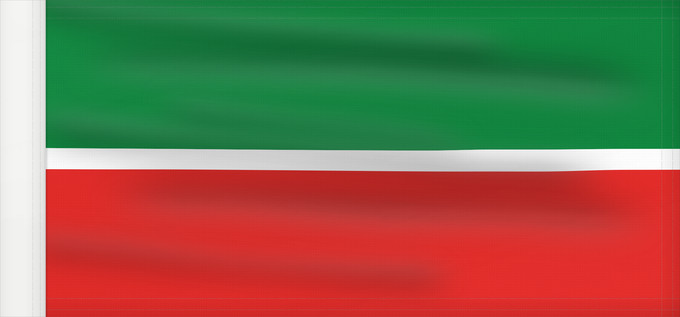 Drapeau, avec guindant renforcé : Tatarstan Republic of Tatarstan Tatarstan ou République du Tatarstan Tartaristán Государственный флаг Республики Татарстан Татарстан Республикасының Дәүләт флагы Прапор Республіки Татарстан РФ