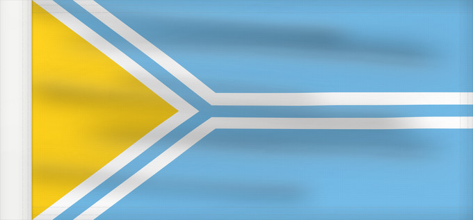Drapeau, avec guindant renforcé : Tuva 1992 Tuva (1992-2002) Touva (1992-2002) Tuvá (1992-2002) Tuwa (1992-2002) Флаг Республики Тува 1992-2002