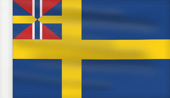 Drapeau, avec guindant renforcé : Swedish norwegian union