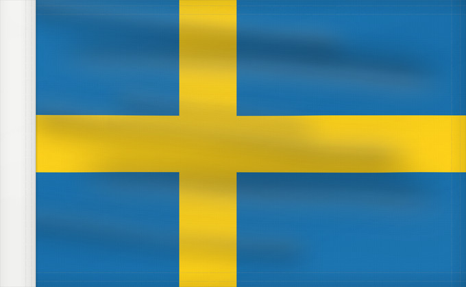 Drapeau, avec guindant renforcé : Sweden Suède Suecia Schweden Svezia
