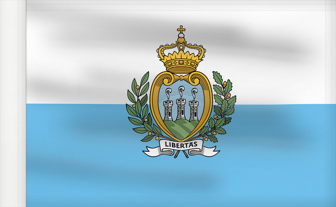 Flag, with reinforced hoist: San Marino  civil	San Marino	Saint-Marin