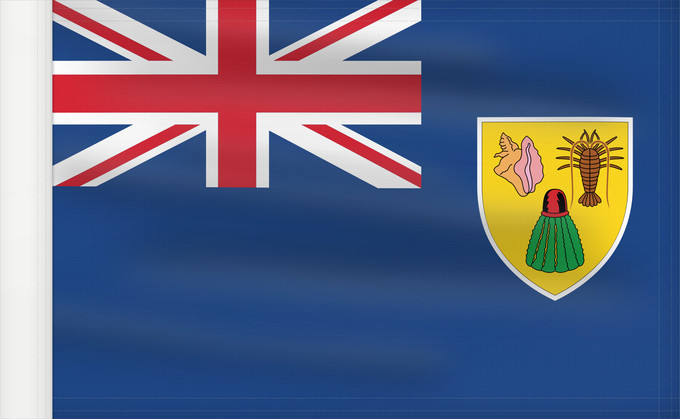 Bandera, con lado del asta reforzado: Turks and Caicos Islands	Turques et caiques !Îles Turques-et-Caïques	Islas Turcas y Caicos	Turks- und Caicosinseln	Turks e Caicos	Ynysoedd Turks a Caicos	DTurcach agus Caicos	Turks ha Kaykos	Флаг Тёркса и Кайкоса