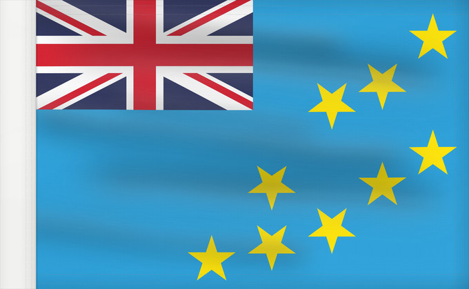 Drapeau, avec guindant renforcé : Tuvalu