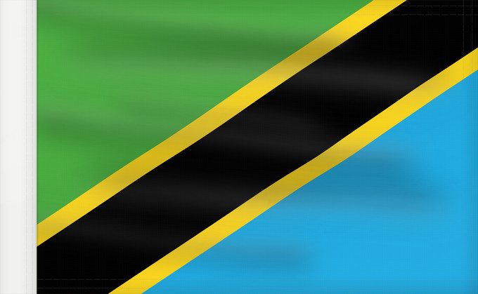Flag, with reinforced hoist: Tanzania	Tanzania, United Republic of	Tanzanie	Tansania, Vereinigte Republik