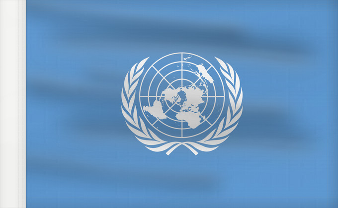 Drapeau, avec guindant renforcé : United Nations	United Nations, UN	Nations unies	Naciones Unidas	Vereinten Nationen	Nazioni Unite, ONU	Verenigde Naties	Das nações unidas	Organizacji Narodów Zjednoczonych  ONZ	علم الأمم المتحدة	Сцяг Арганізацыі Аб яднаных Нацый	Сьцяг Арганізацыі Аб яднаны