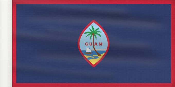Flag, with reinforced hoist: Guam