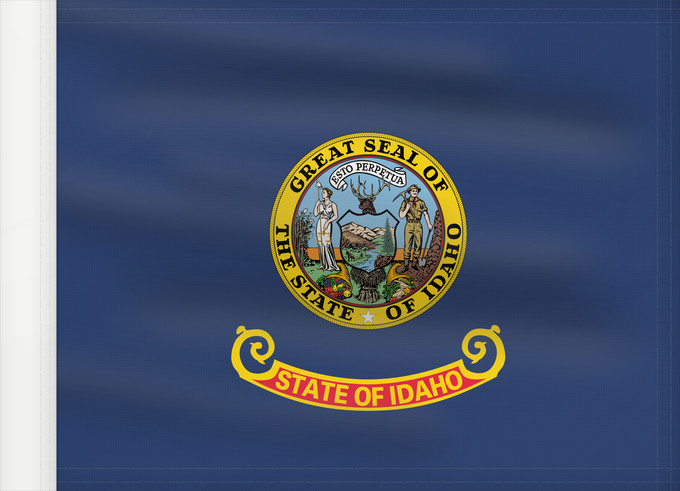 Bandera, con lado del asta reforzado: Idaho Idaho, from the xrmap flag collection 2.7 L Idaho Dell Idaho ᎠᏓᎰ ᎦᏓᏘ De l Idaho Ka hae ‘Ikahō Idahi Áadihoo Hahoodzo bidah naatʼaʼí Флаг Айдахо Američke savezne države Idaho