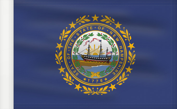Drapeau, avec guindant renforcé : New Hampshire	 New Hampshire	Nuevo Hampshire	ᎠᏤ ᎭᎻᏒ ᎦᏓᏘ	Ka hae Nū Hamekia	Novae Hantoniae	Niihémpshoo Hahoodzo bidah naatʼaʼí	Флаг Нью-Гэмпшира	Američke savezne države New Hampshire