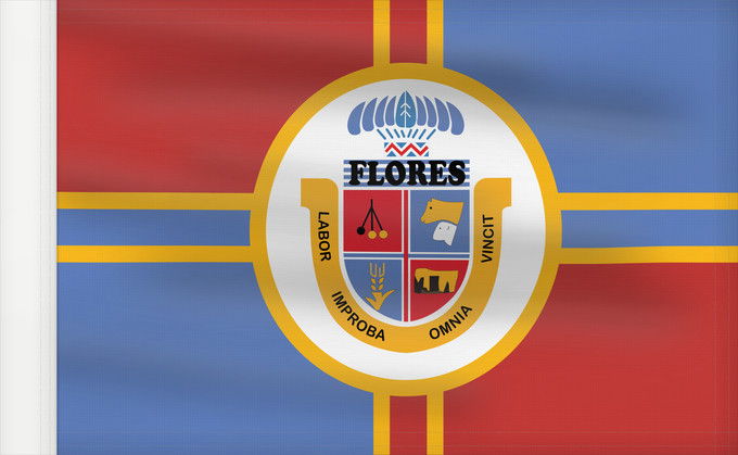 Drapeau, avec guindant renforcé : Flores Department	Flores