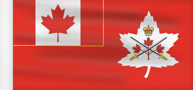 Bandera, con lado del asta reforzado: Canadian Army	Canadian Army, adopted in 14 July 2016	Armée canadienne (adoptée le 14 juillet 2016)	Ejército Canadiense (adoptado 14 de julio de 2016)	Kanadische Armee (angenommen 14. Juli 2016)	Esercito Canadese (adottato il 14 luglio 2016)