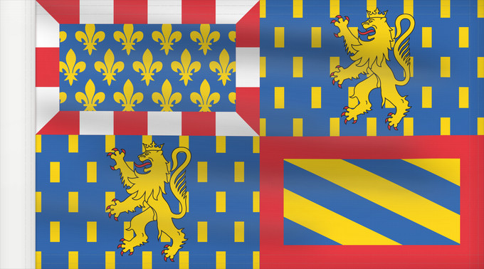Drapeau, avec guindant renforcé : Region Bourgogne-Franche-Comté	Administrative region Bourgogne-Franche-Comté  with the gobbony error shown on the actual	Bourgogne-Franche-Comté (avec erreur de gobboni)	Bourgogne-Franche-Comté (con error de gobelino)	Bourgogne-Franche-Comté (mit Gobboni-