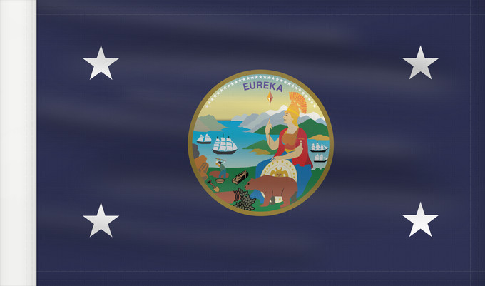 Drapeau, avec guindant renforcé : Governor of California	Gouverneur de Californie	Gobernador de California	Gouverneur von Kalifornien	Governatore della California	Standard of the Governor of California