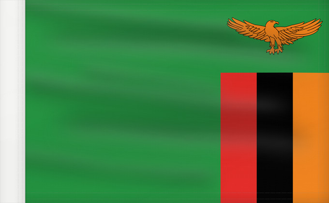Drapeau, avec guindant renforcé : Zambia	Zambie	Sambia	Zambio	Saimbia	Zambi	Mbendera ya Zambia	Флаг Замбии	Zambije	Mujeko ya Zambia	Folaga la Zambia