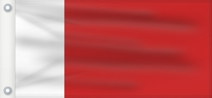 Bandera, con dos ojales metálicos y lado del asta reforzado: Ajman	D Ajman	Adschman	علم إمارة عجمان