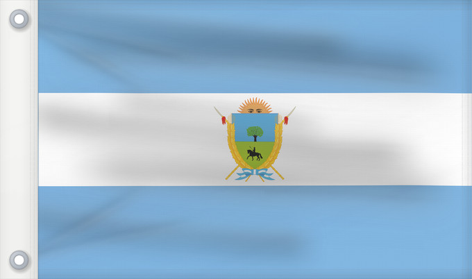 Drapeau, avec deux œillets métalliques et guindant renforcé : Provincia de La Pampa La Pampa Province of Argentina province de La Pampa Provinz La Pampa Provincia di La Pampa