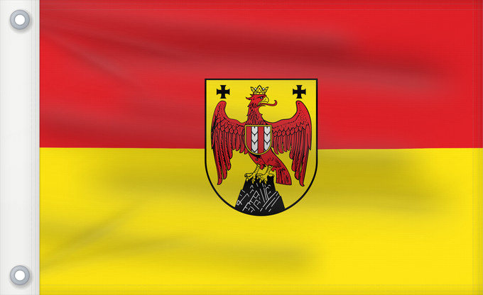 Drapeau, avec deux œillets métalliques et guindant renforcé : Burgenland