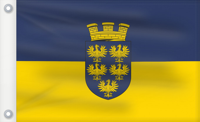 Flag, with two metal eyelets and reinforced hoist: Lower Austria Blue-Yellow. Flag of Lower Austria & Ukraine Basse-Autriche Baja Austria Blau-Gelb Bassa Austria