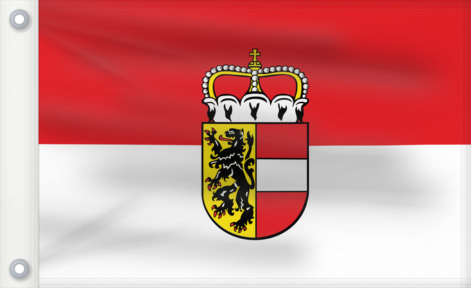 Bandera, con dos ojales metálicos y lado del asta reforzado: Salzburg	Salzburg (state)	Salzbourg	Salzburgo	Salisburgo
