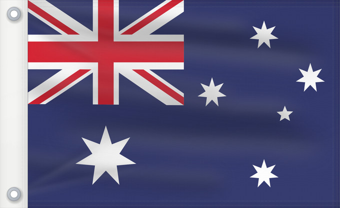 Bandera, con dos ojales metálicos y lado del asta reforzado: Australia	Australie	Australien