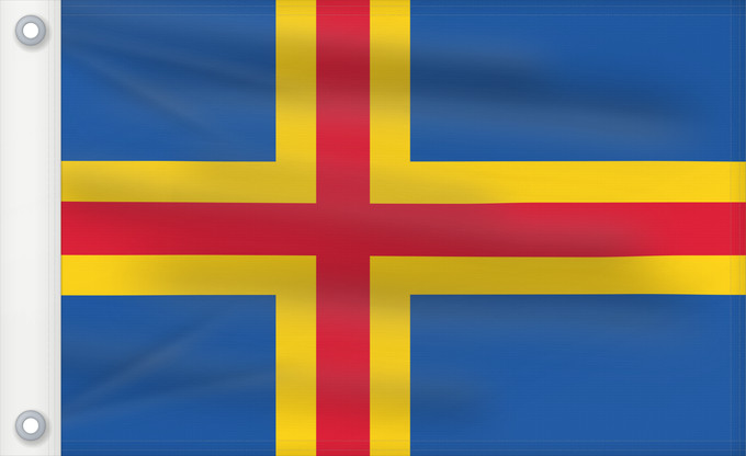 Bandera, con dos ojales metálicos y lado del asta reforzado: Åland	Aland Islands	D Åland	Ålands	Isole Åland	Wysp Alandzkich	علم أولان	Сцяг Аландскіх астравоў	Сьцяг Аляндзкіх выспаў	Ålandskih ostrva	Σημαία των Ώλαντ	Ahvenamaa lipp	Ålandeko bandera	Ahvenanmaan	דגל אולנד	オーランド諸島の旗	올란드 제도의 기	Ålands flagg	Флаг Аландских