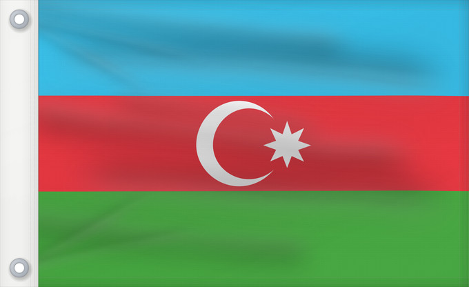Flag, with two metal eyelets and reinforced hoist: Azerbaijan L Azerbaïdjan Azerbaiyán Aserbaidschan Dell Azerbaigian Azerbeidzjan Azerbejdżanu Азербаиџьан абыраҟ علم أذربيجان Azərbaycan Сцяг Азербайджана Сьцяг Азэрбайджану Azerbajĝano Aserbaidžaani lipp Azerbaidžanin Azerbajdzsán Ադրբեջանի դրոշը აზერბაიჯ