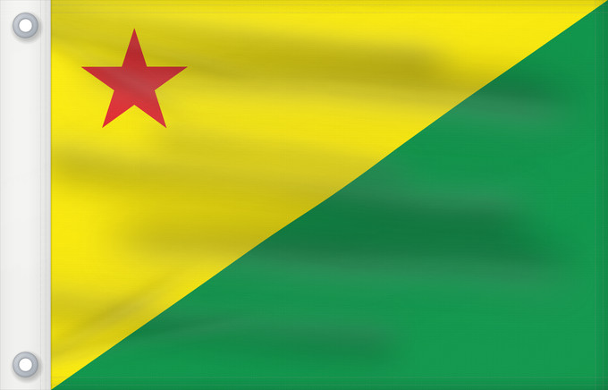 Drapeau, avec deux œillets métalliques et guindant renforcé : Acre Acre (state) Acro Acriana