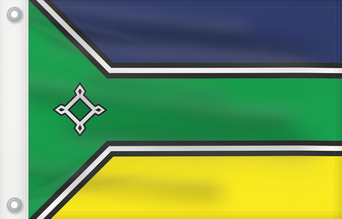 Flag, with two metal eyelets and reinforced hoist: Amapá